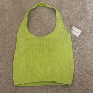 American Eagle Green Halter Top